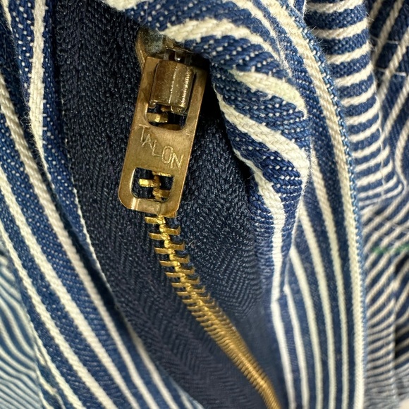 Vintage Union Made Sanforized Osh Kosh Vestbak Hickory Stripe Railroad Overalls - Picture 6 of 11